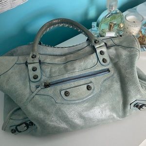 Balenciaga City Bag Light Blue